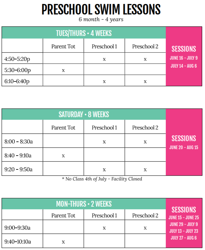 Preschool Swim Lessons